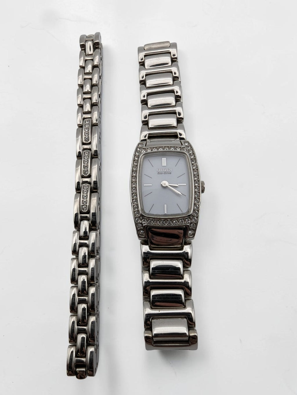 Citizen Women's Eco-Drive Silhouette Crystal Watch and Bracelet Set, Works