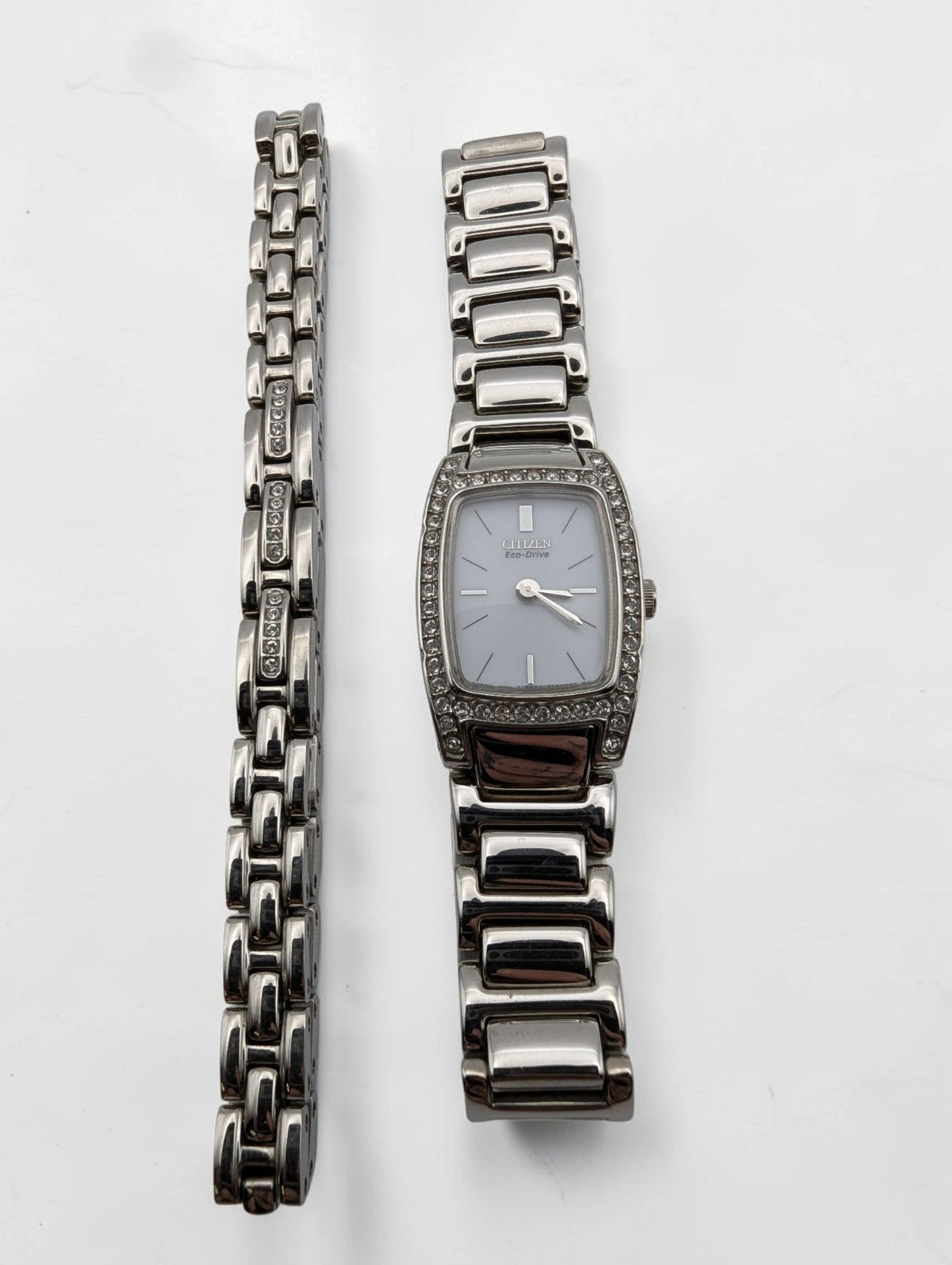 Citizen Women's Eco-Drive Silhouette Crystal Watch and Bracelet Set, Works
