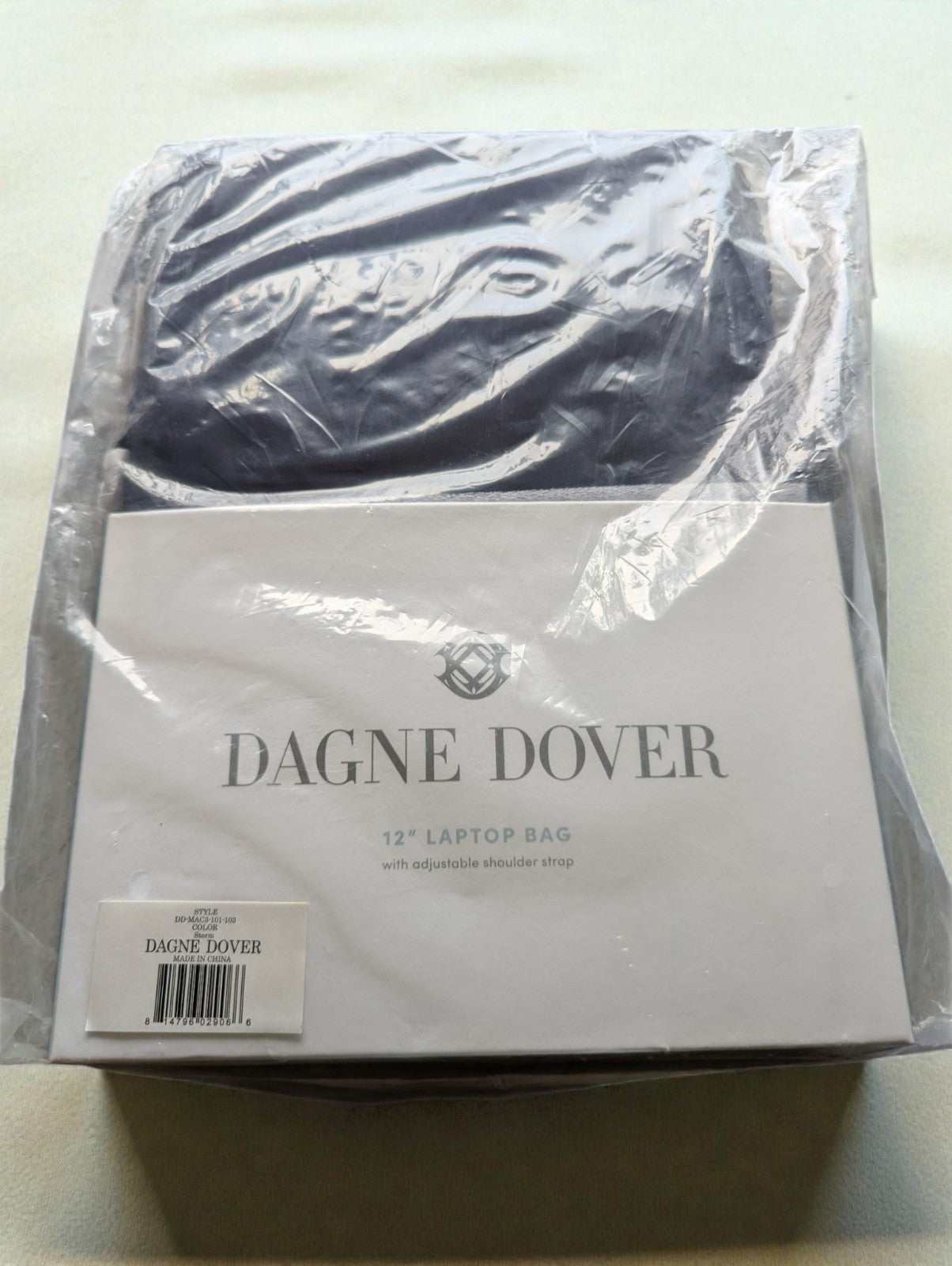 Dagne Dover Laptop 12" Bag with Adjustable Strap Color Storm Dark Blue- New