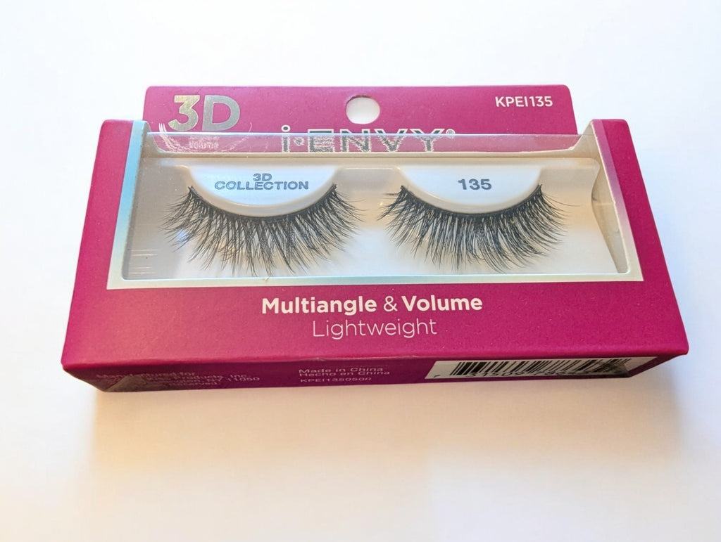 Kiss I-Envy 3D False Eyelashes Lot, 6 Unopened Boxes, 3 Varieties