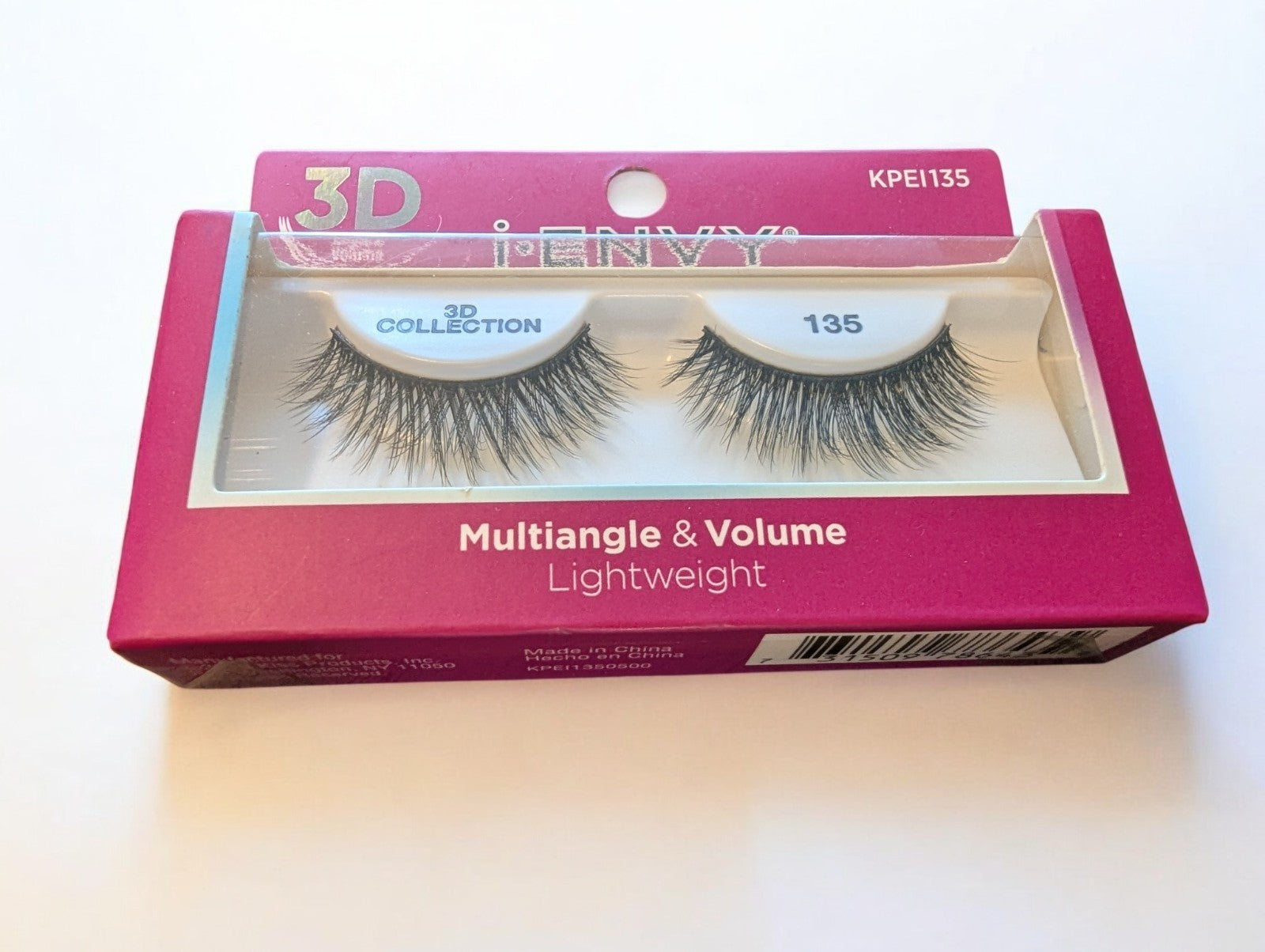 Kiss I-Envy 3D False Eyelashes Lot, 6 Unopened Boxes, 3 Varieties