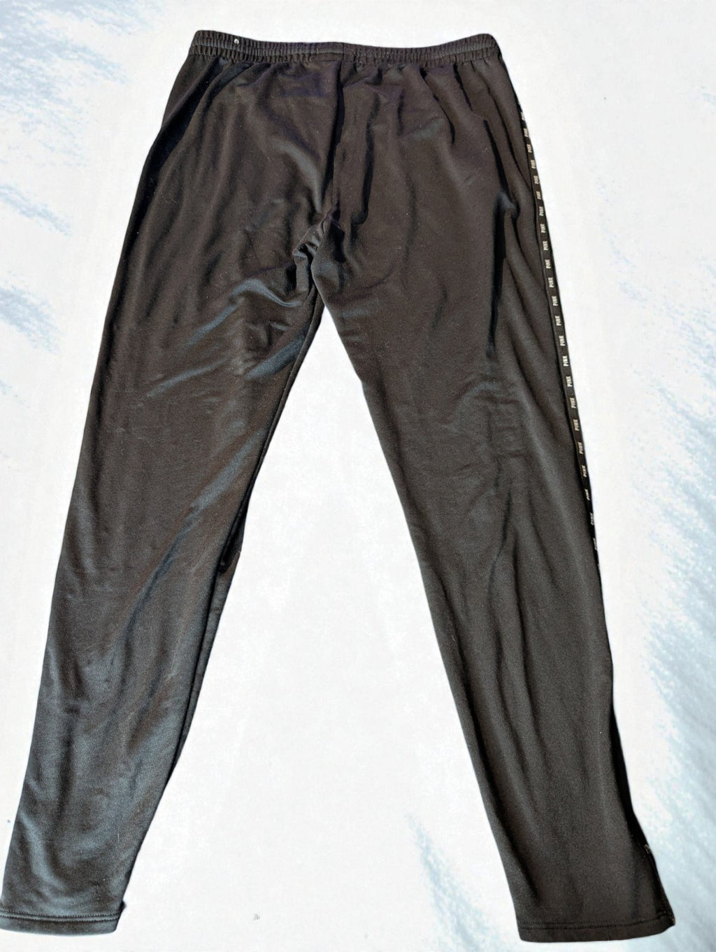 Victoria's Secret PINK Logo Tape Side Stripe Track Pants, Large