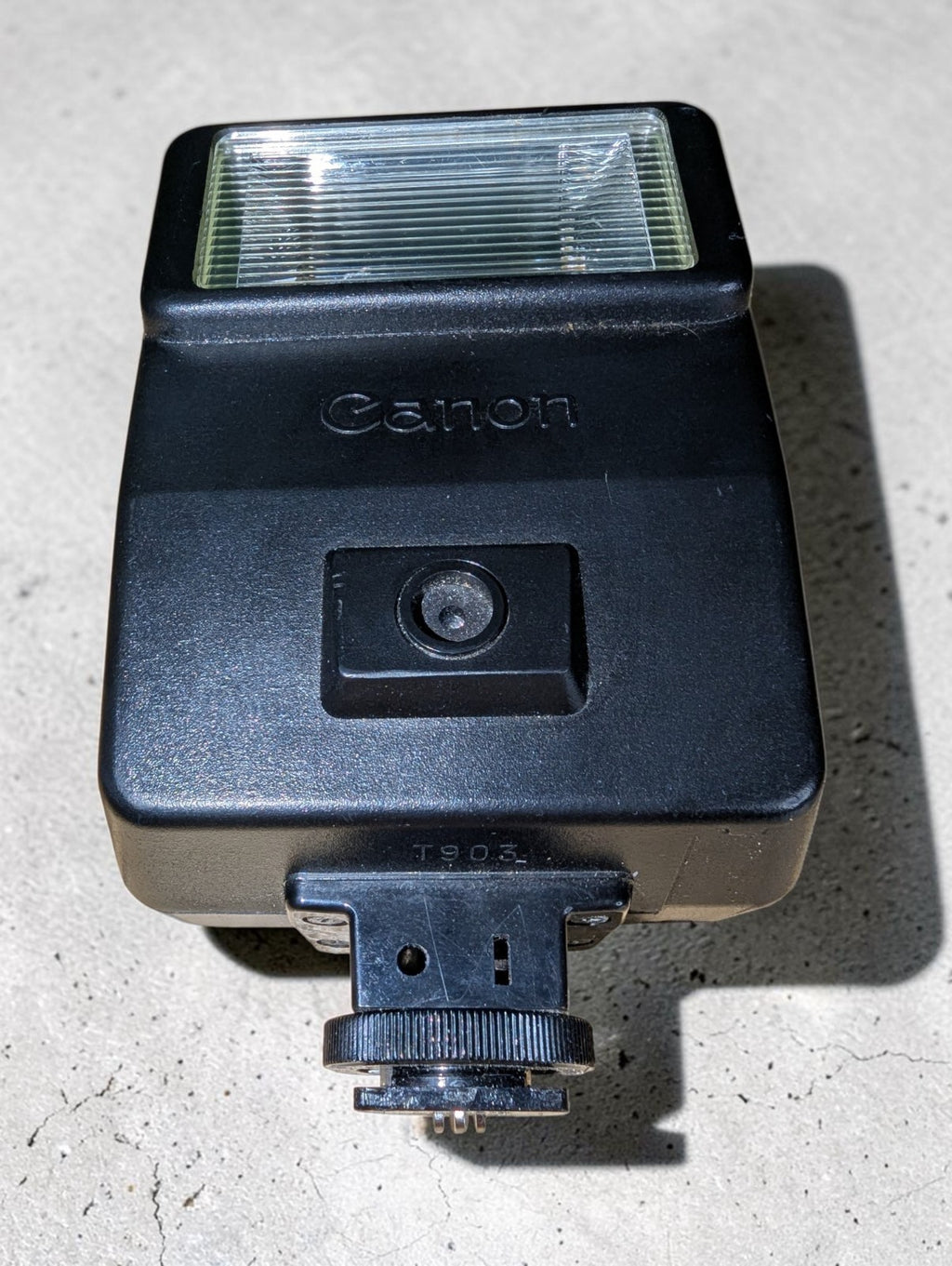 Vintage Canon AE-1 Program with FD 100mm Focus Lens and Speedlite 155A