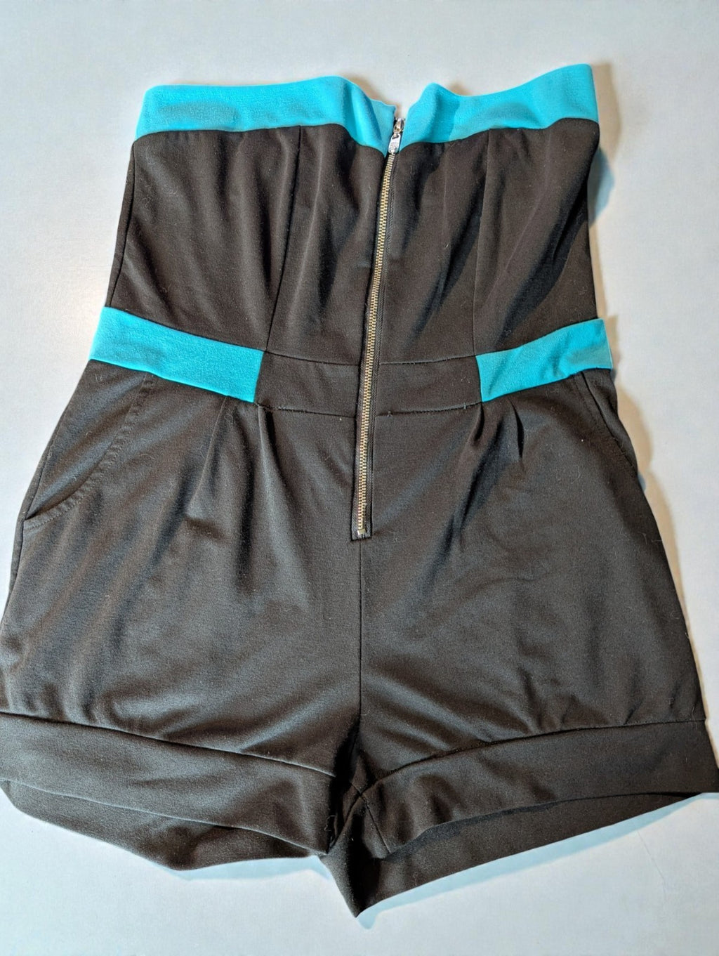 Y2K Apple Bottoms Strapless Shorts Jumpsuit One Piece, Size XL