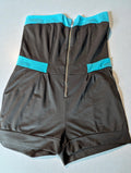 Y2K Apple Bottoms Strapless Shorts Jumpsuit One Piece, Size XL