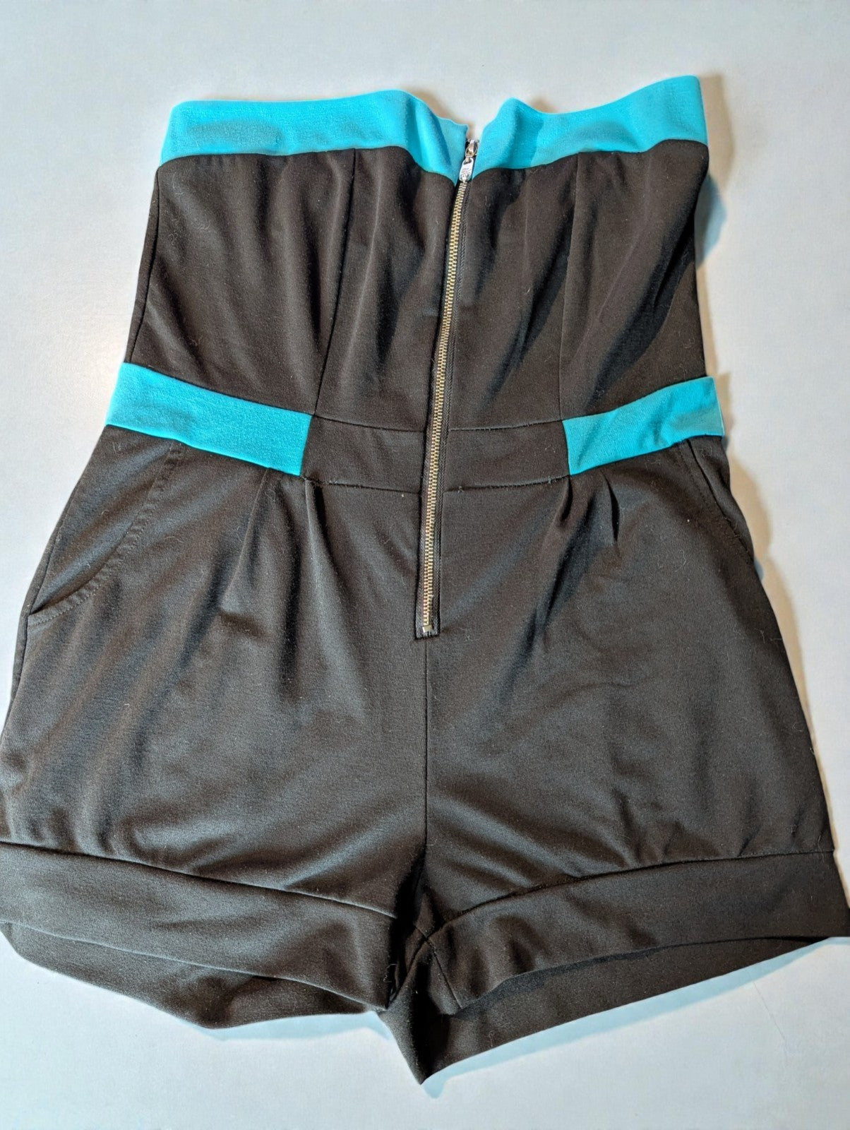 Y2K Apple Bottoms Strapless Shorts Jumpsuit One Piece, Size XL