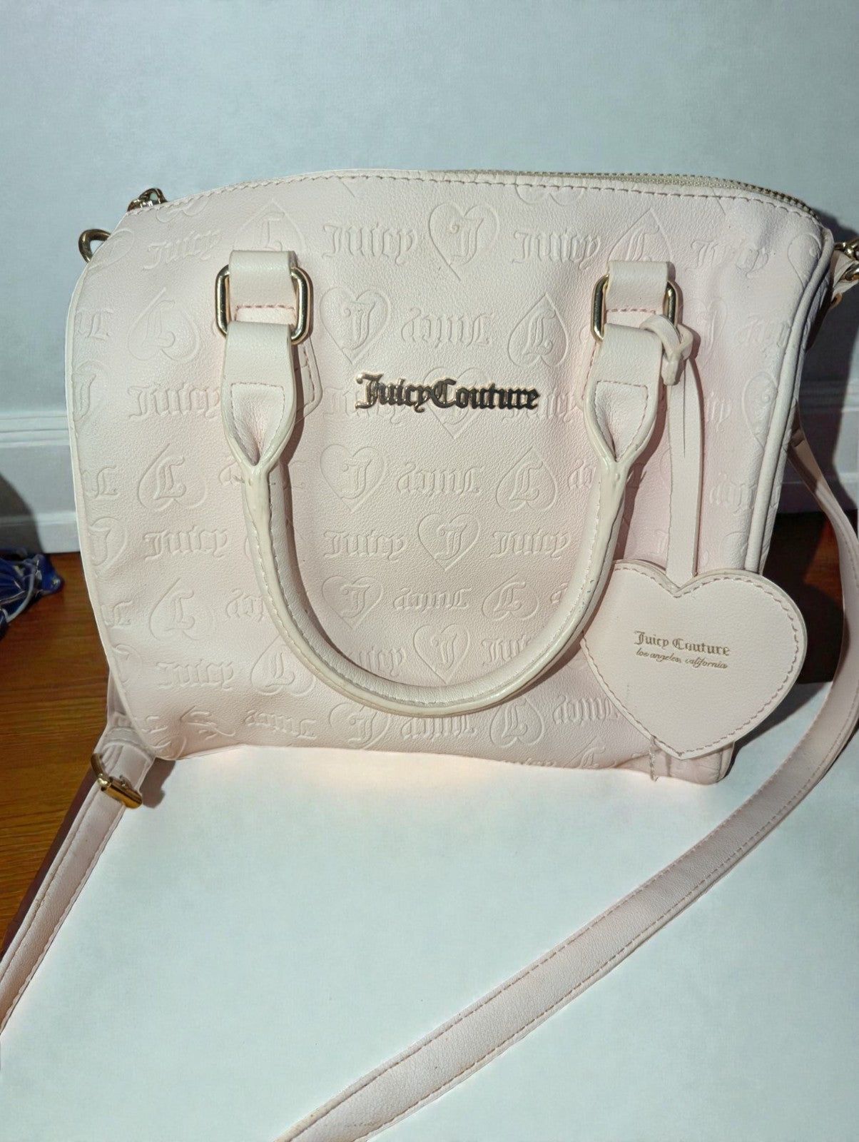 Juicy Couture Flawless Dome Satchel Handbag, Light Pink