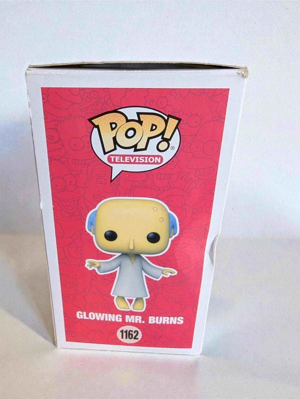 Funko Pop The Simpsons-Glowing Mr. Burns #1162 Glow in the Dark, Imperfect Box