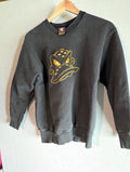90s Black Mighty Ducks Original Produck Crewneck Sweatshirt, S/M