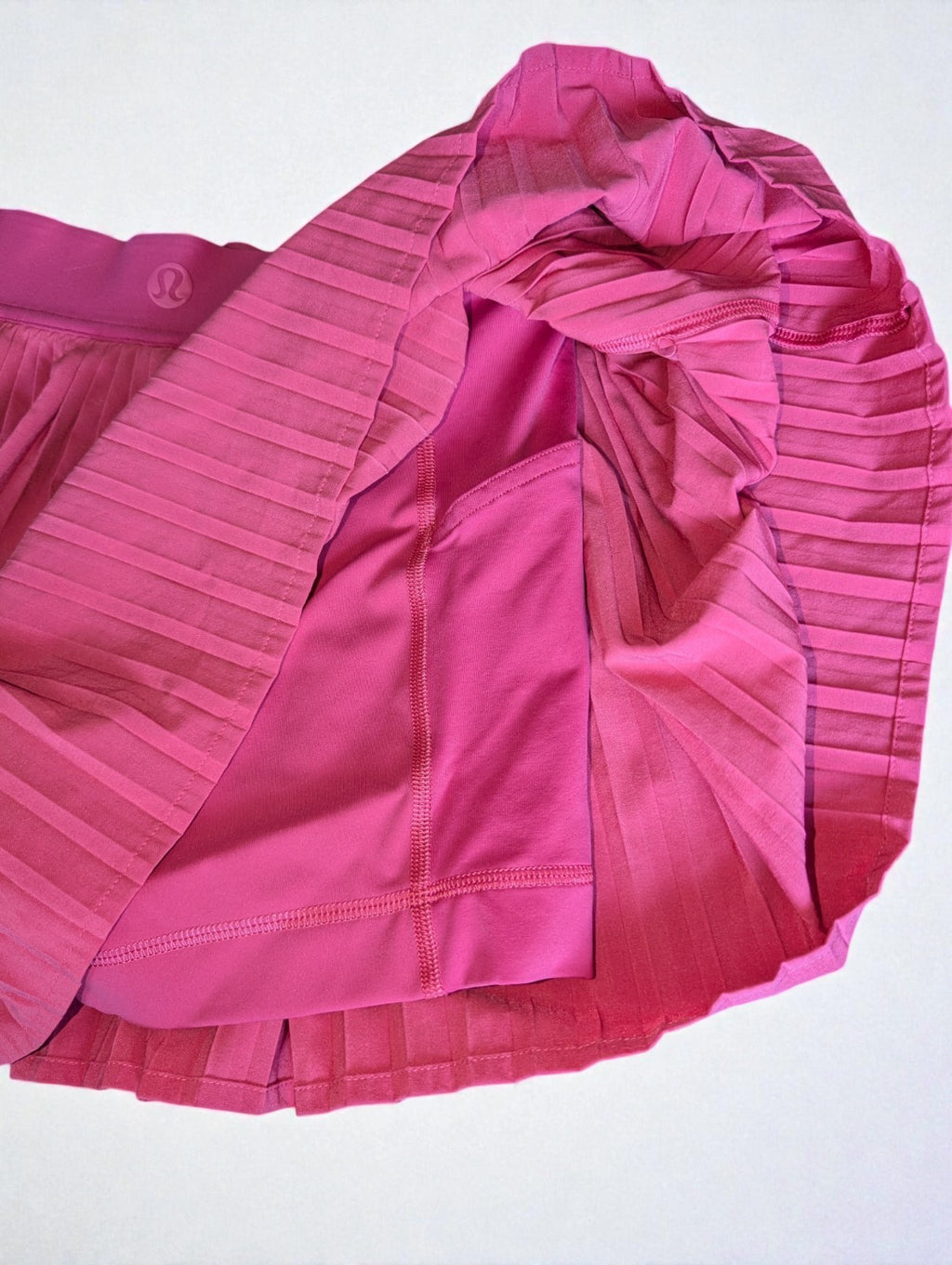 Lululemon Pink Varsity High-Rise Pleated Mini Tennis Skirt, Small