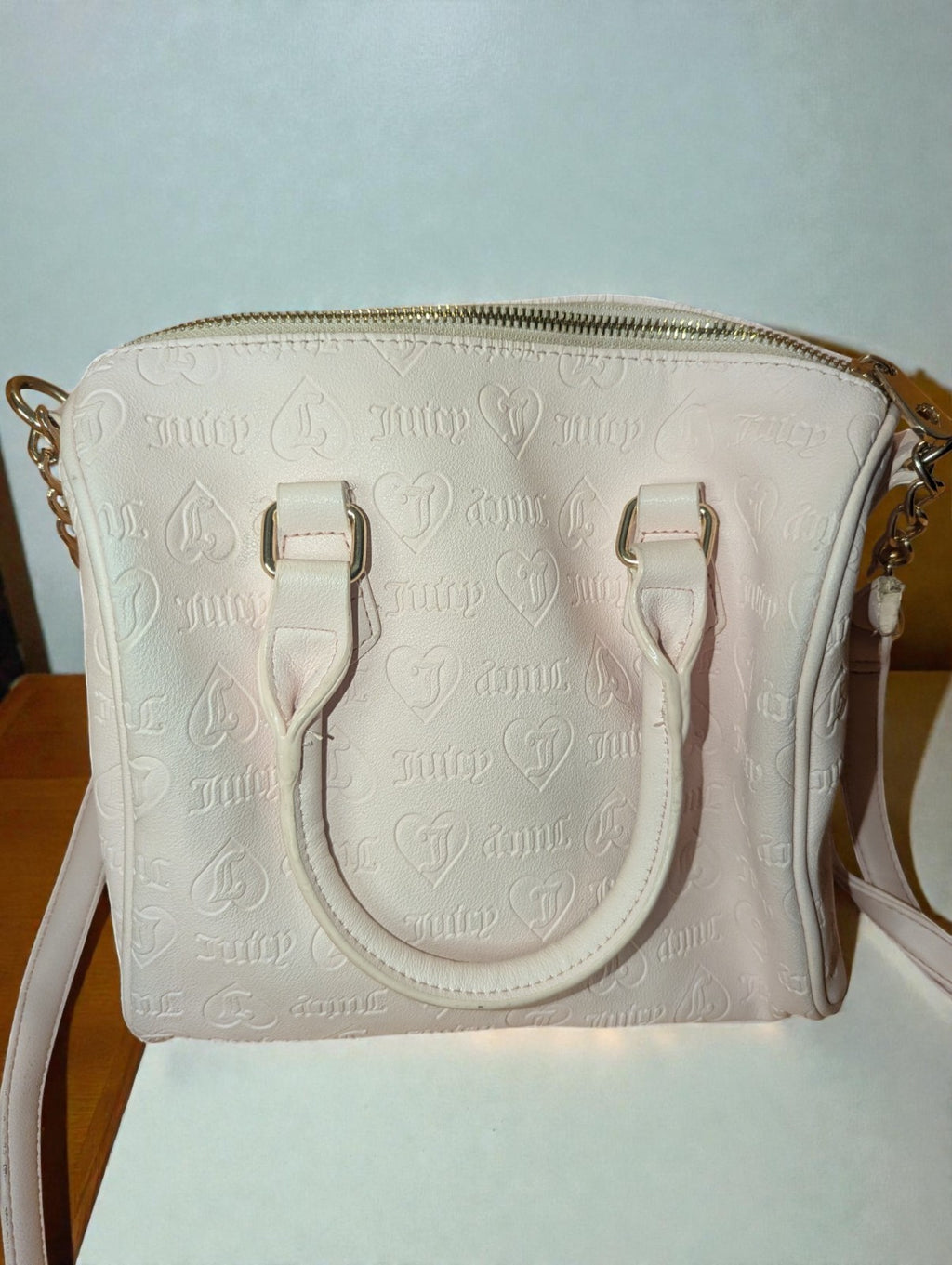 Juicy Couture Flawless Dome Satchel Handbag, Light Pink