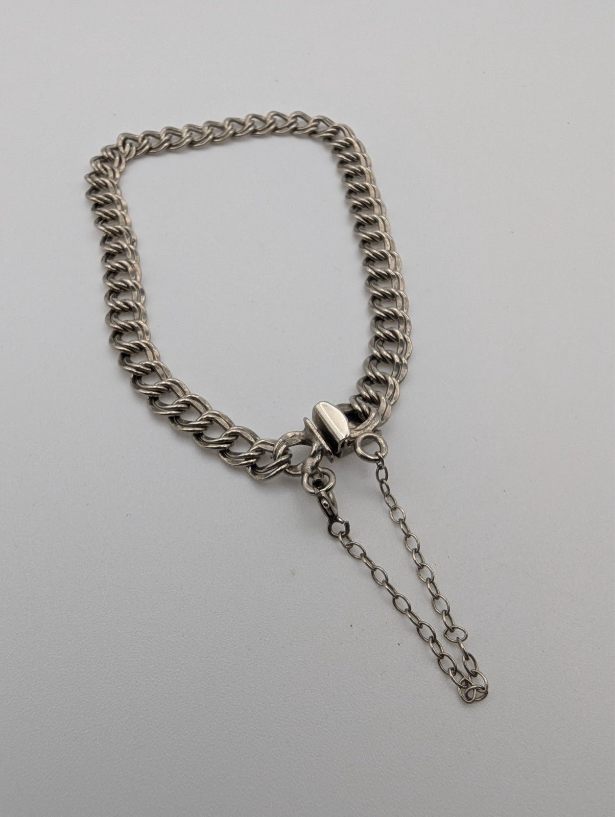 James Avery Sterling Silver Double Curb Charm Bracelet, 7"