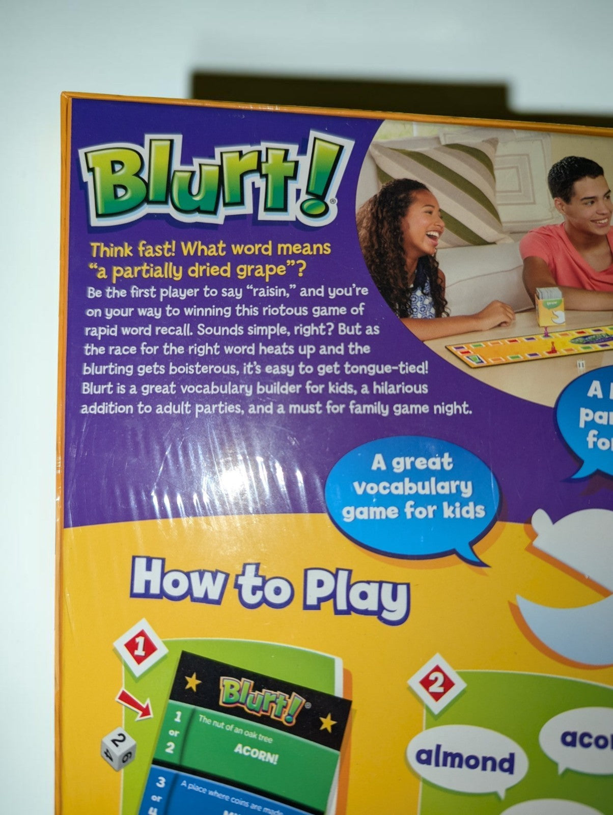 Educational Insights Blurt! Word Race Game, NIB