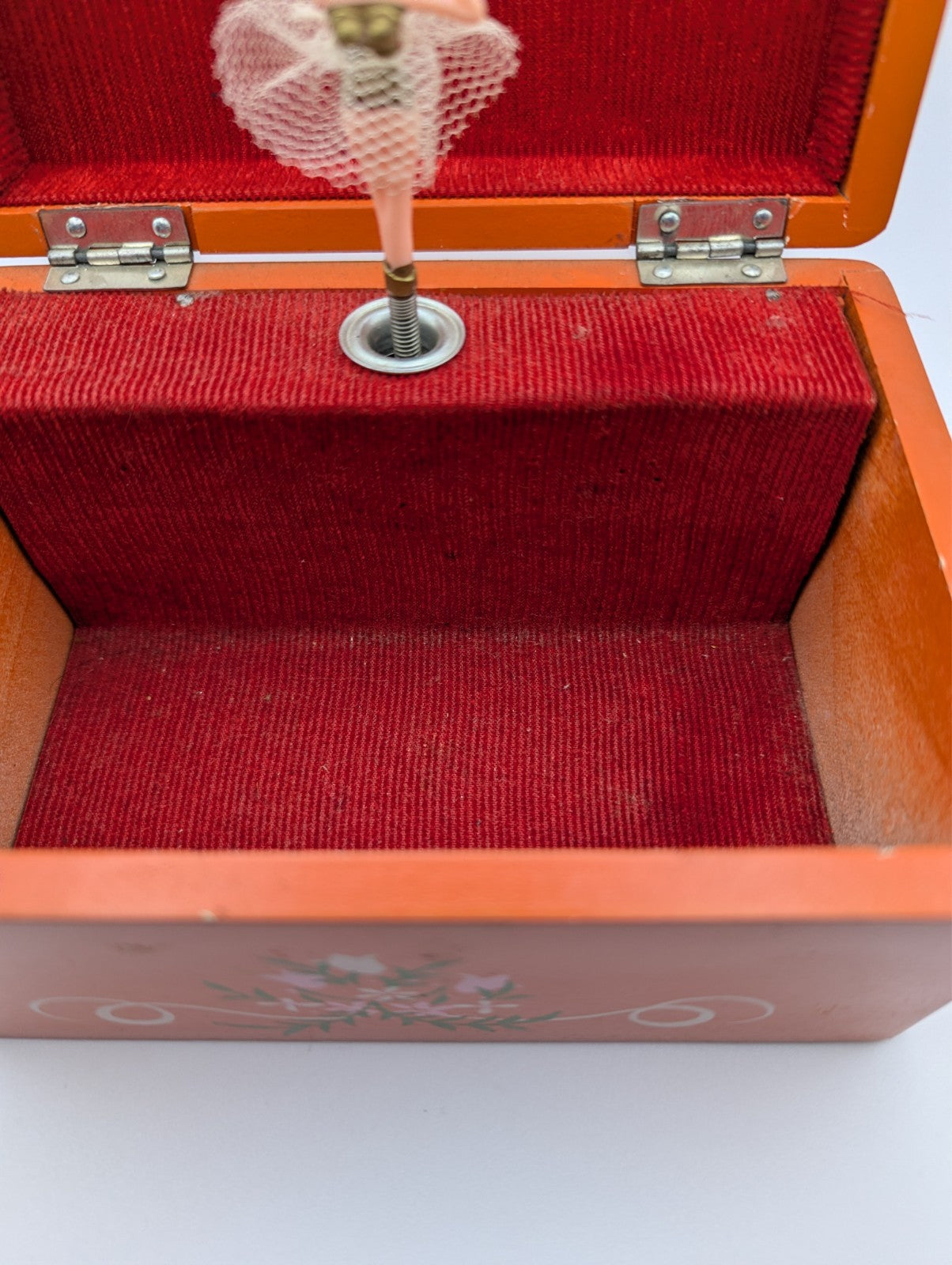 Vintage Japanese Ballerina Music Box, Works, With Extra Ballerina 6"x4"x3.5"