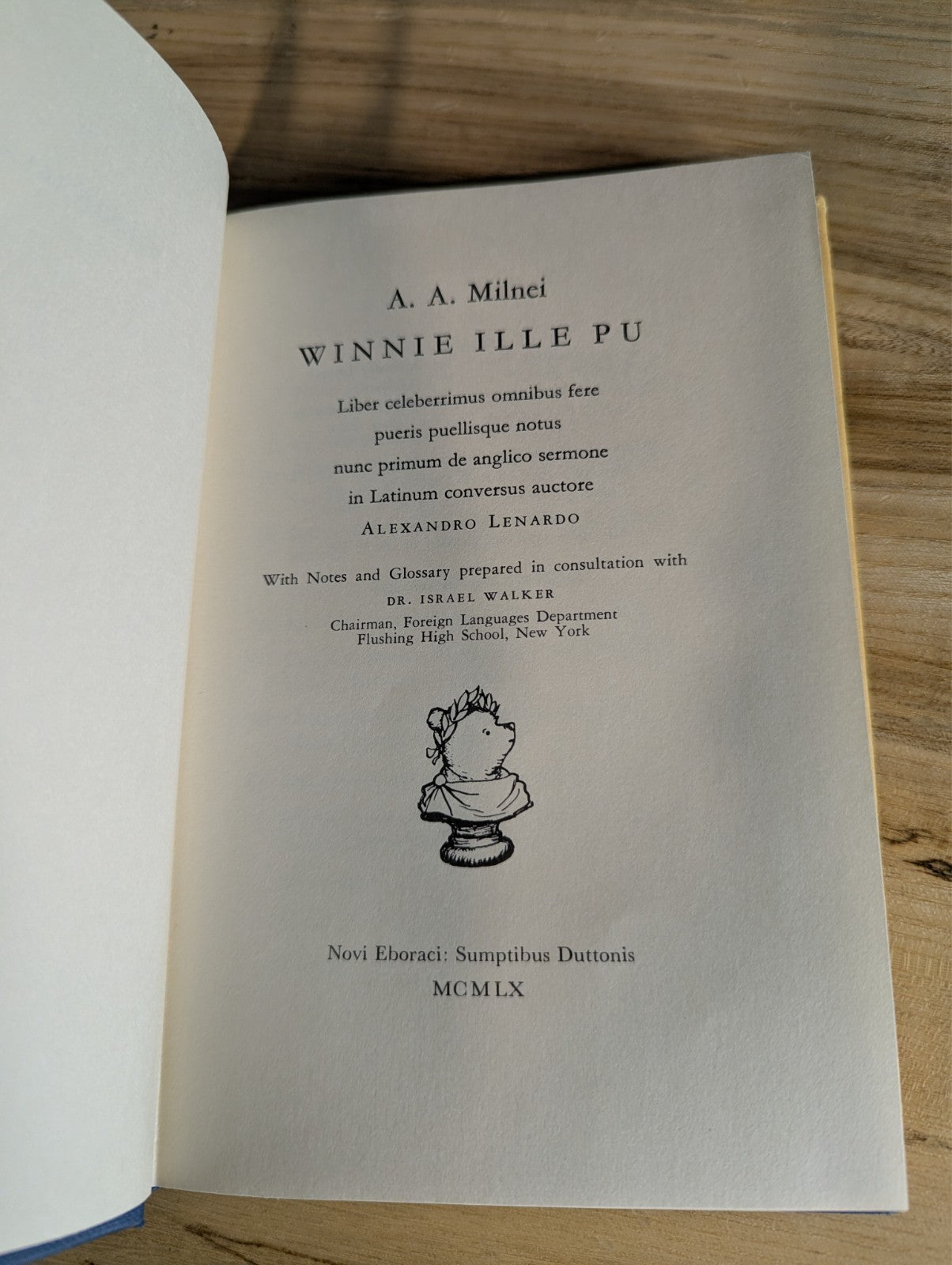 Vintage 1960s Winnie Ille Pu, Latin Translation, Hardcover