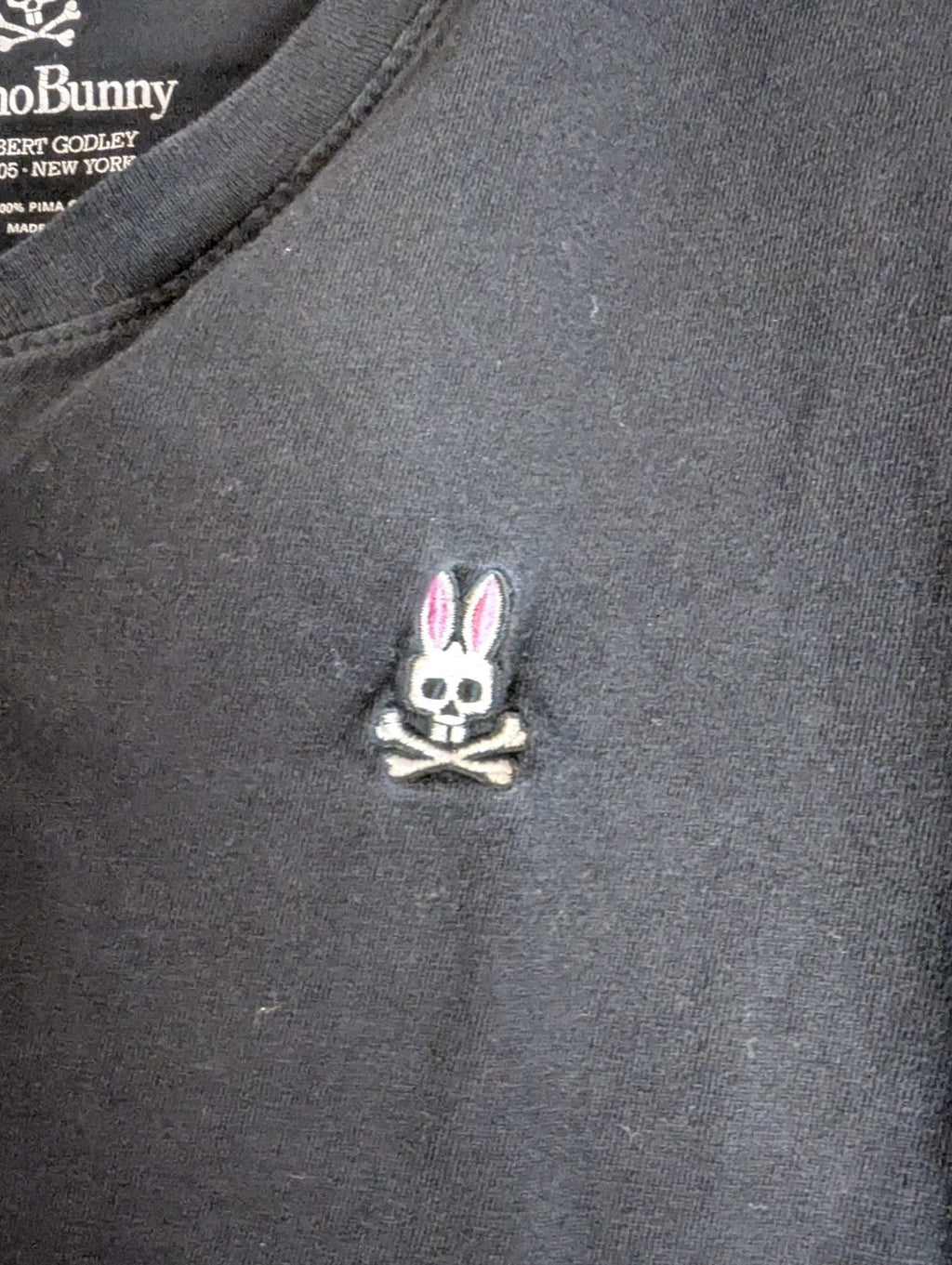 Y2K Women's Psycho Bunny Black, Size Small