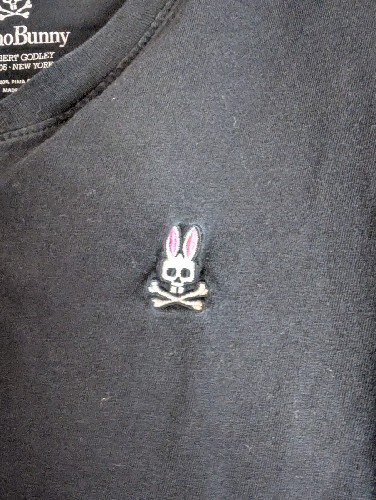 Y2K Women's Psycho Bunny Black, Size Small
