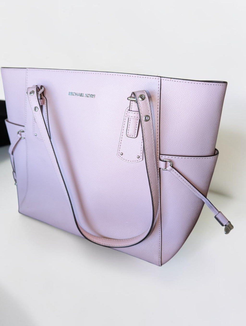 Michael Kors Voyager Large Saffiano Leather Tote, Powder Blush Pink