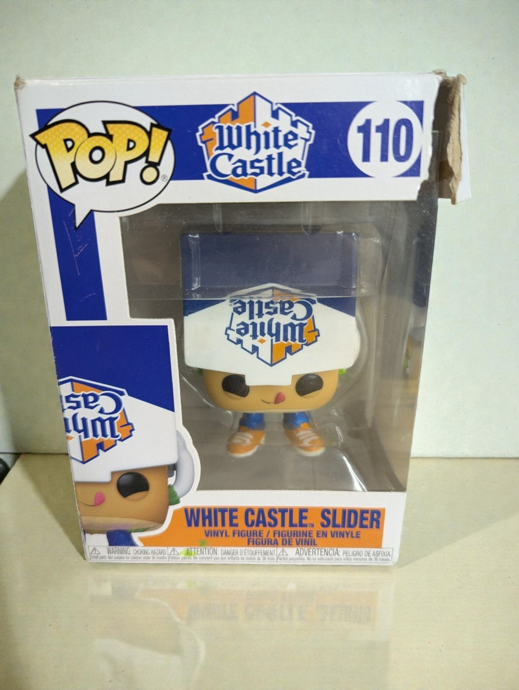 Funko Pop White Castle Slider #110, New in Box, Imperfect Box