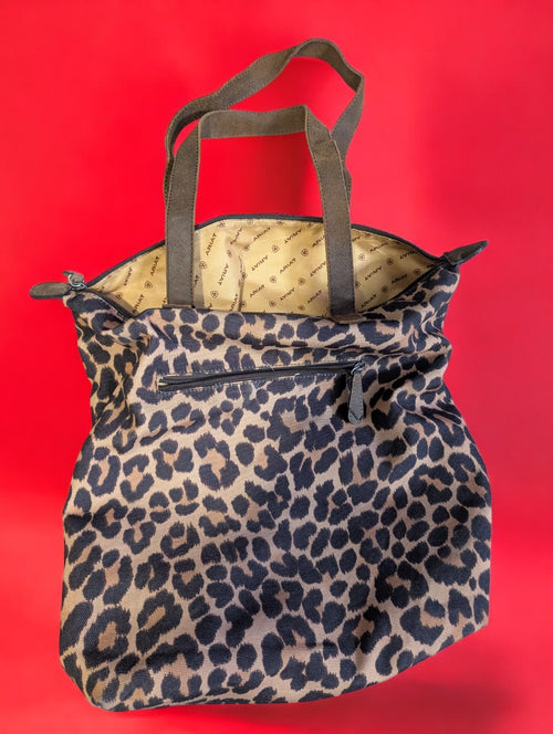 Ariat Leopard Print Nylon Tote Bag