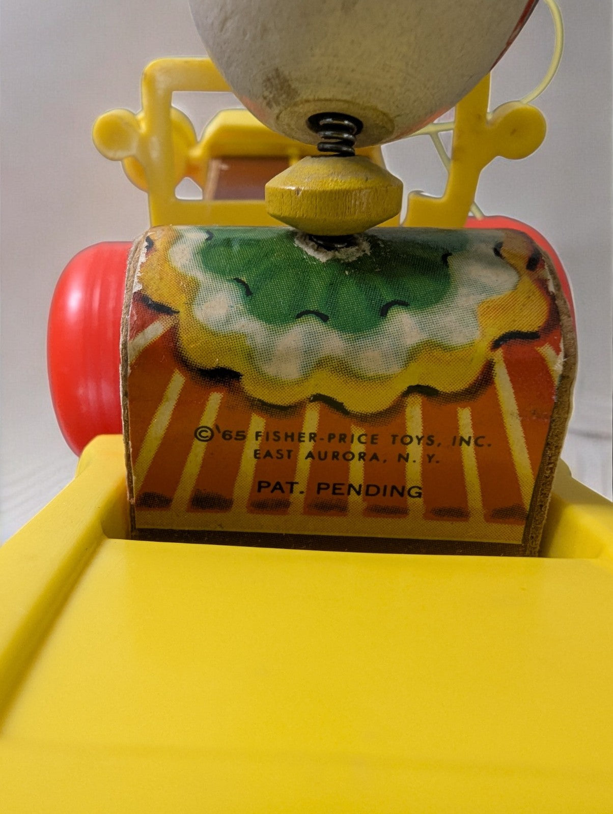 Vintage 1960s Fisher Price Toy Lot of 3- Jalopy, Lunch Box, Two Tune TV