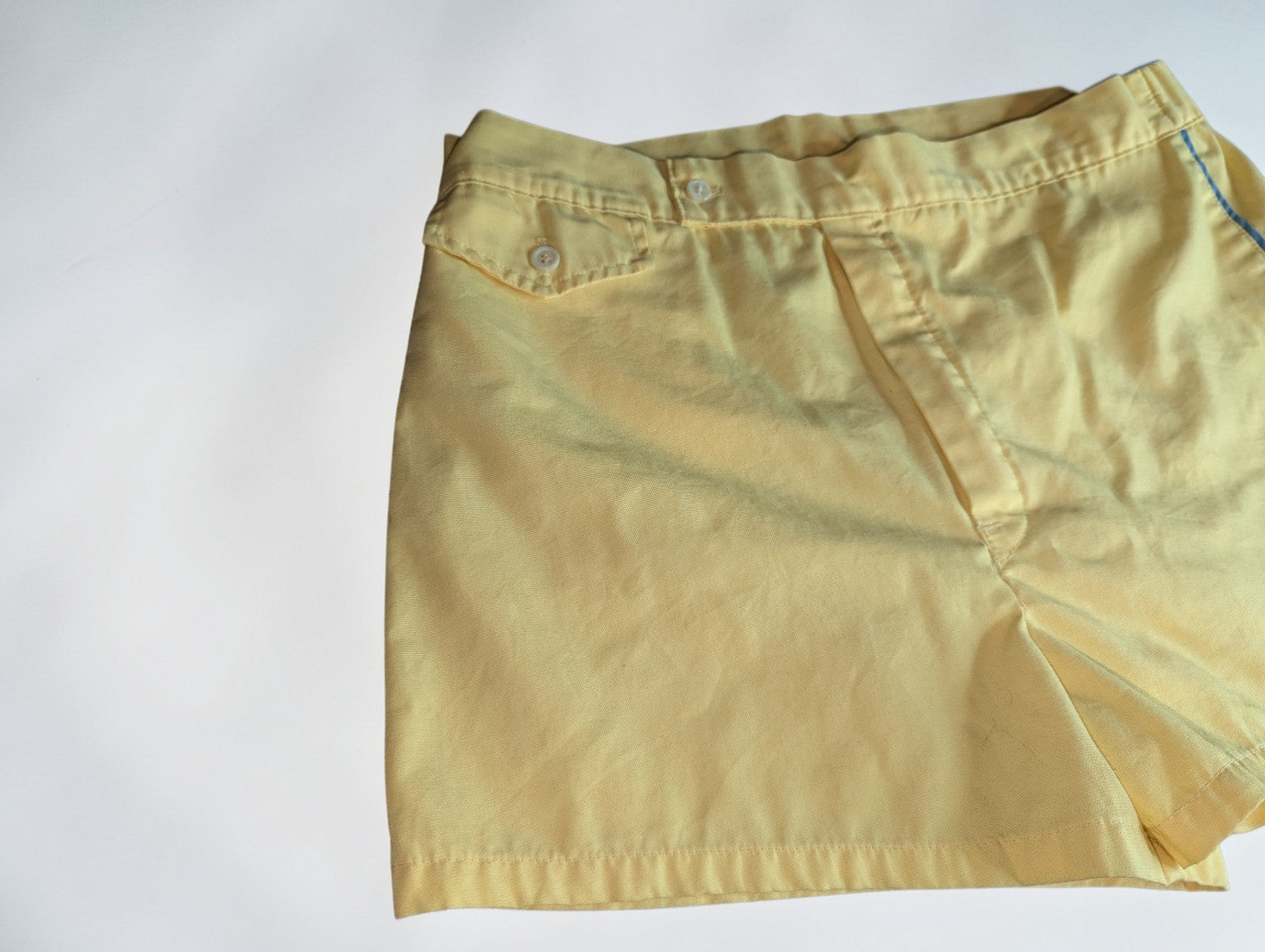 Vintage Christian Dior Men's Yellow Swim Trunks, Size 36