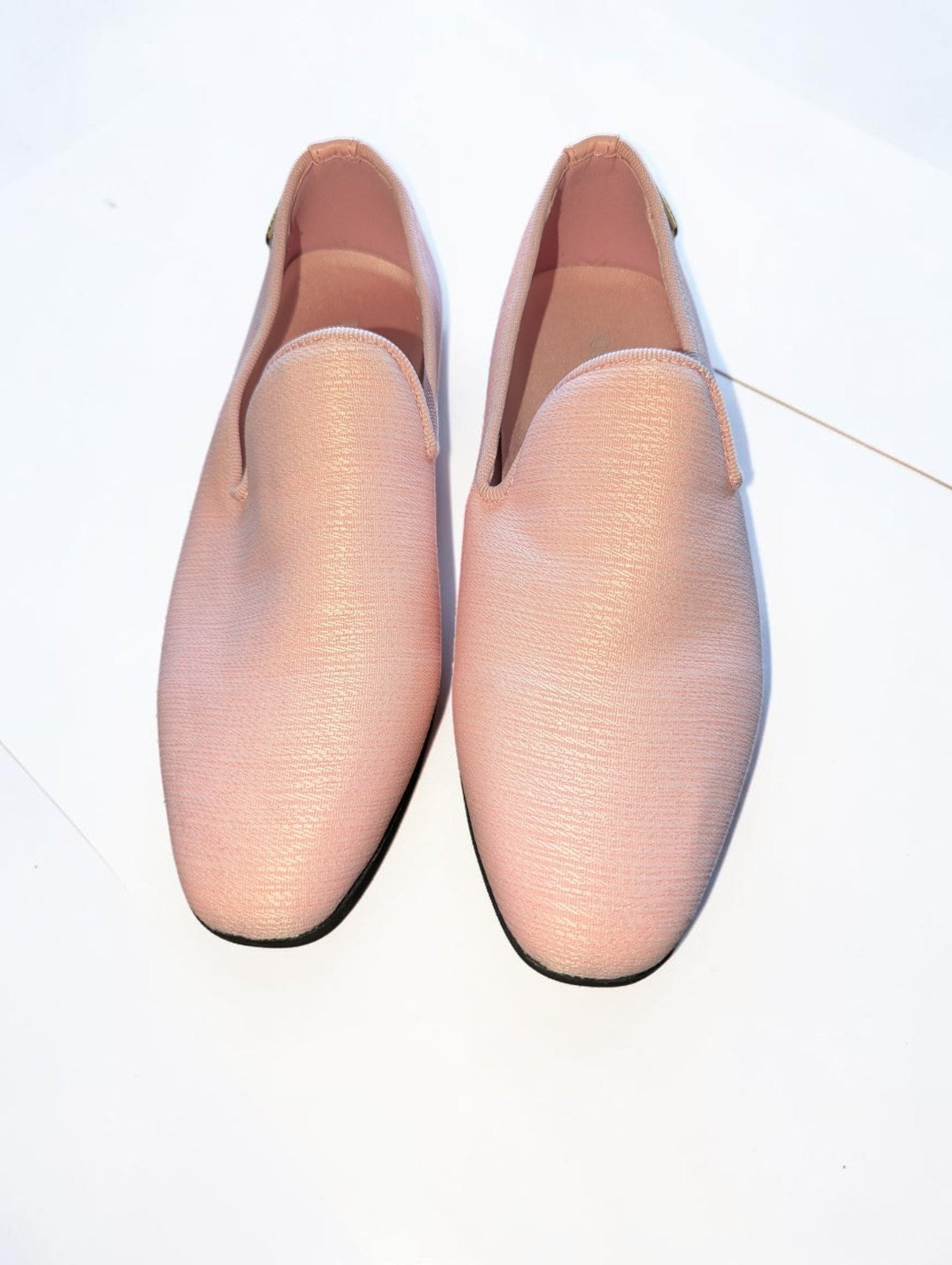 Uubaris Men's Dress Loafers Tuxedo Suit Slip-on Shoes Pink, Size 6