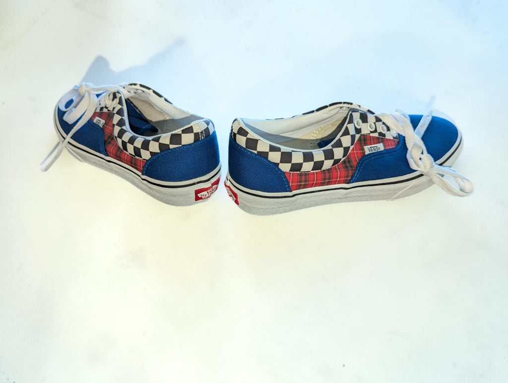 Vans Era Skate Shoes Plaid Checkerboard Colorway, Youth Size 5.5