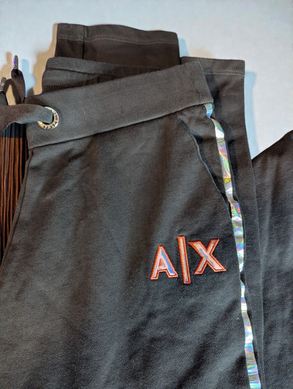 A|X Armani Exchange Women's Crew Neck Sweatshirt and Pants Tracksuit Set, Small