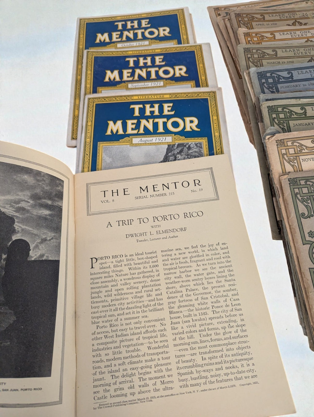Collection of Vintage Issues of "The Mentor" Magazines, 1917-1921 Various (24)