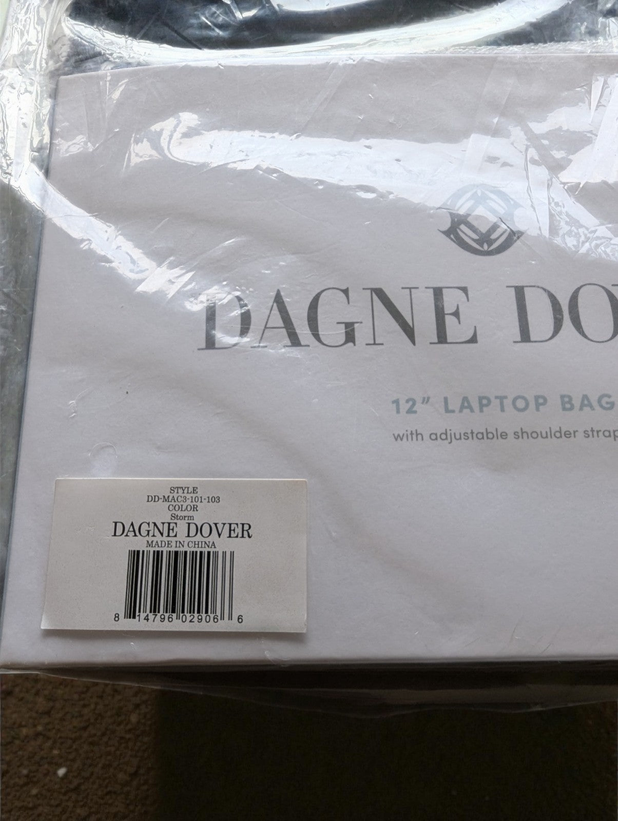 Dagne Dover Laptop 12" Bag with Adjustable Strap Color Storm Dark Blue- New