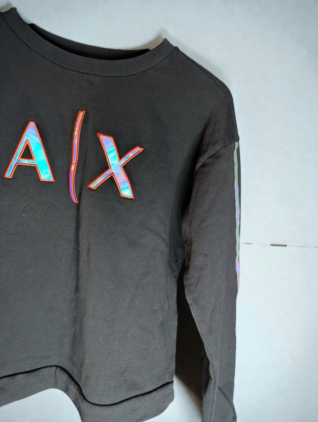 A|X Armani Exchange Women's Crew Neck Sweatshirt and Pants Tracksuit Set, Small