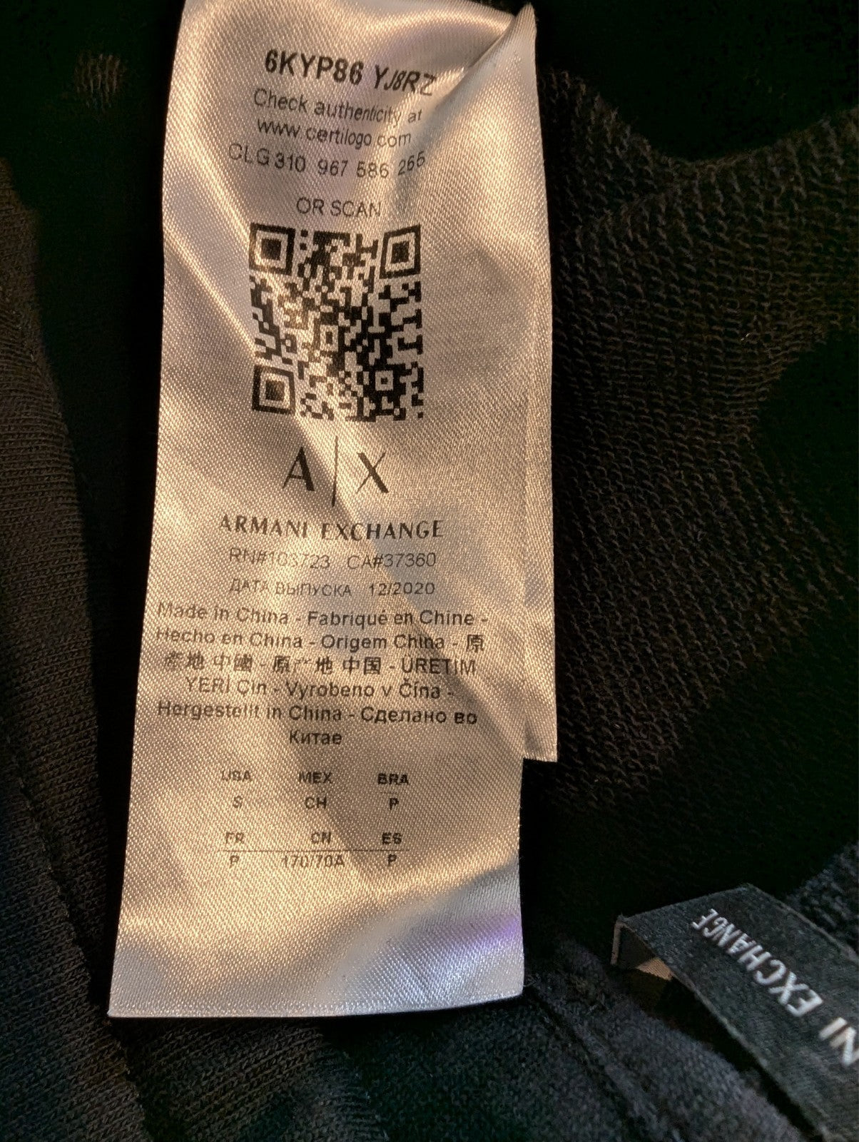A|X Armani Exchange Women's Crew Neck Sweatshirt and Pants Tracksuit Set, Small