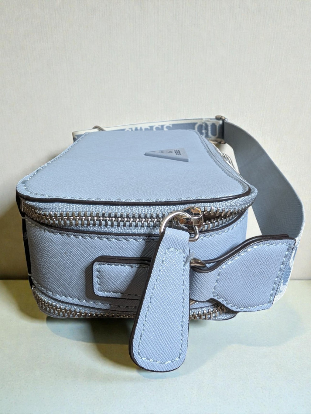 Guess Light Blue Charlestown Mini Crossbody Bag Purse