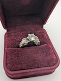 Vintage Style 925 DBJ Crystal Ring, Size 7