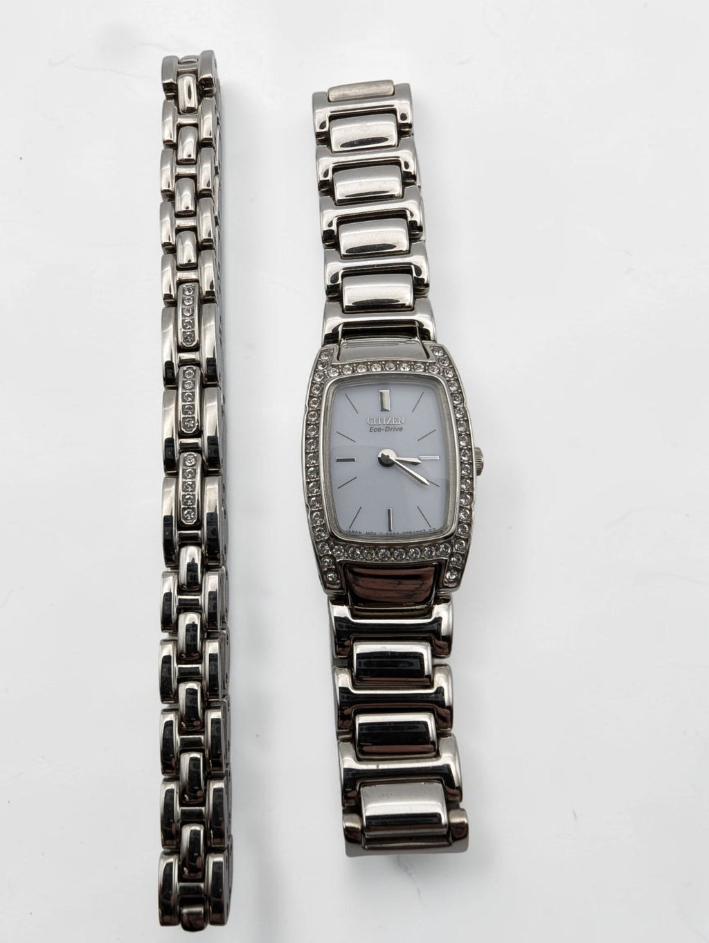 Citizen Women's Eco-Drive Silhouette Crystal Watch and Bracelet Set, Works