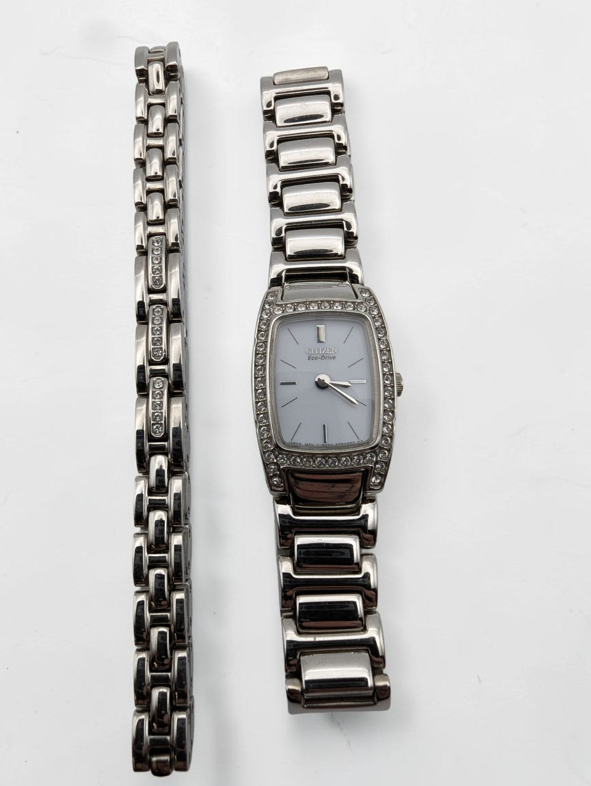 Citizen Women's Eco-Drive Silhouette Crystal Watch and Bracelet Set, Works