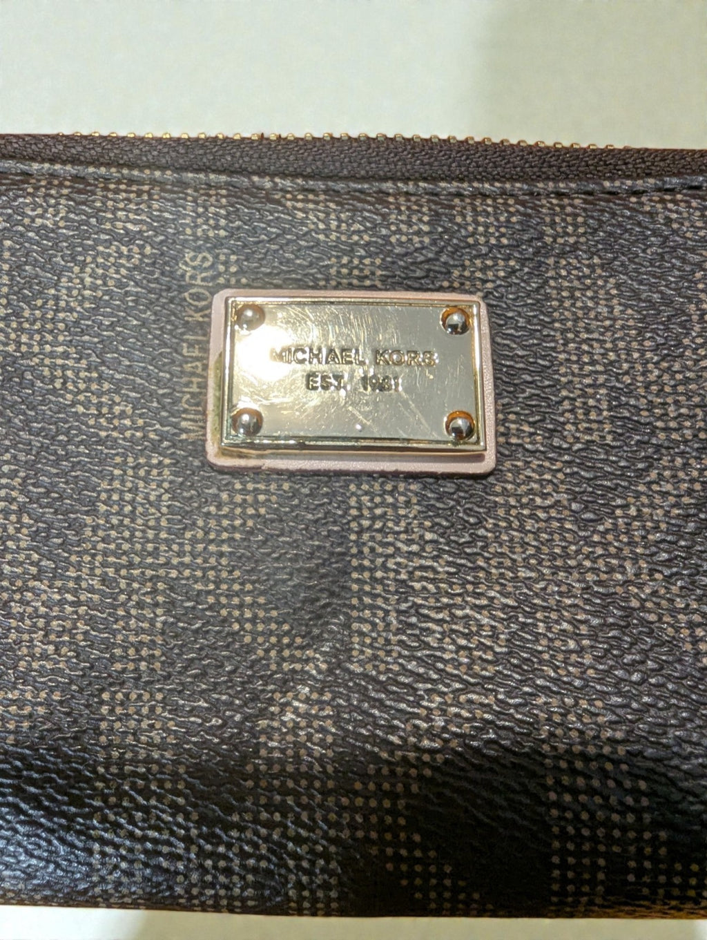 Michael Kors Jet Set Travel Continental Wallet, Brown Logo