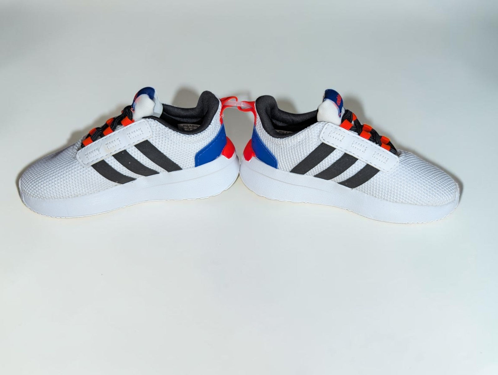 White Adidas Racer Toddler/Little Kids Shoes, Size 8K
