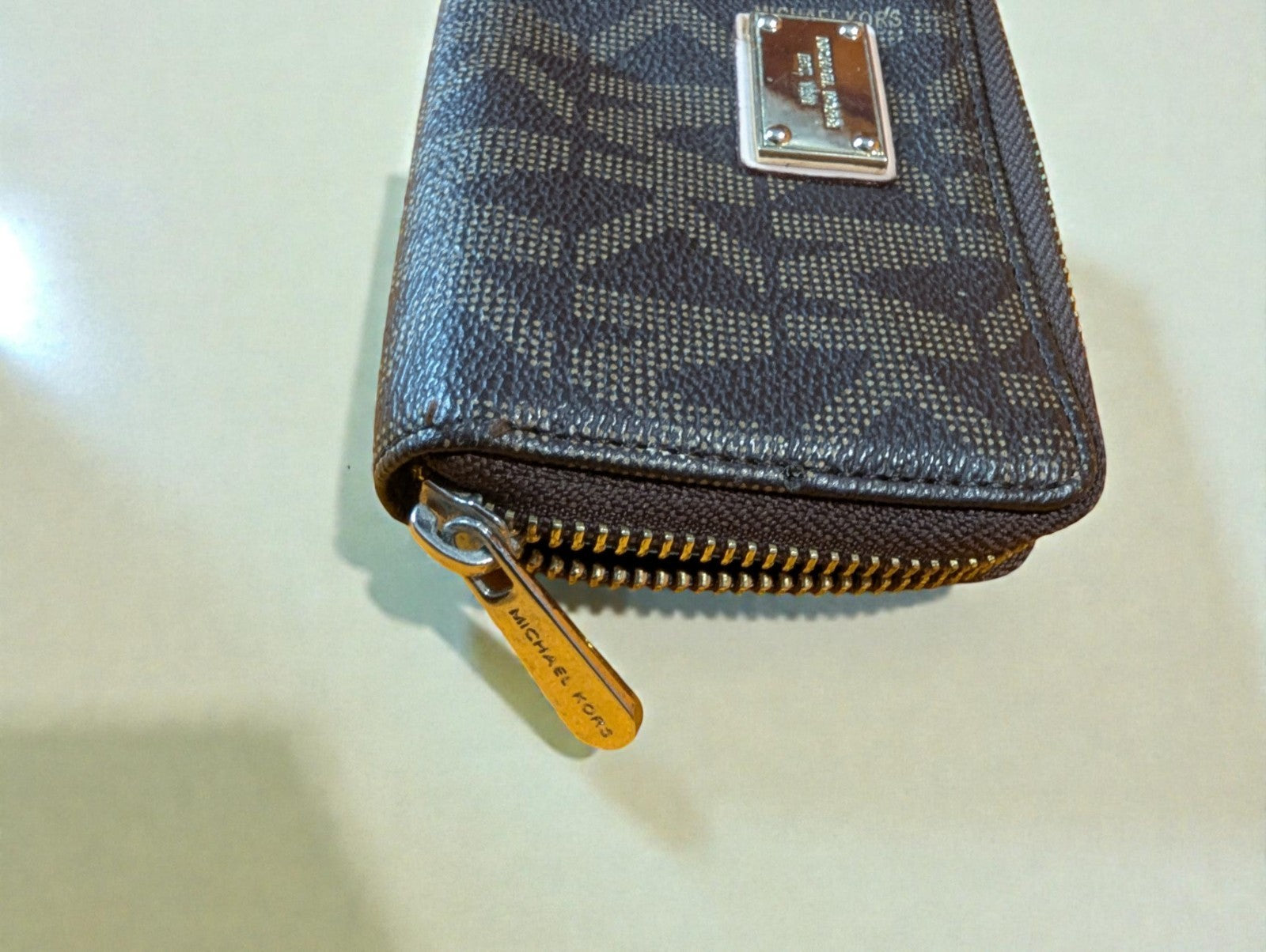 Michael Kors Jet Set Travel Continental Wallet, Brown Logo
