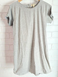 Michael Kors T-Shirt Dress Grey, Size Medium