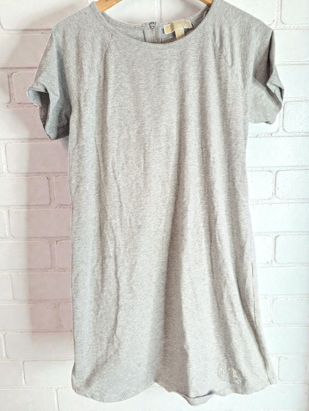 Michael Kors T-Shirt Dress Grey, Size Medium
