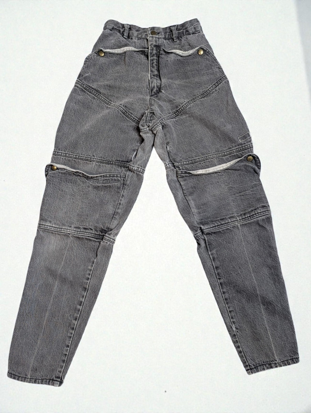Y2K Guess Denim Women's Cargo Jeans Utility Pockets Grey, Size 2
