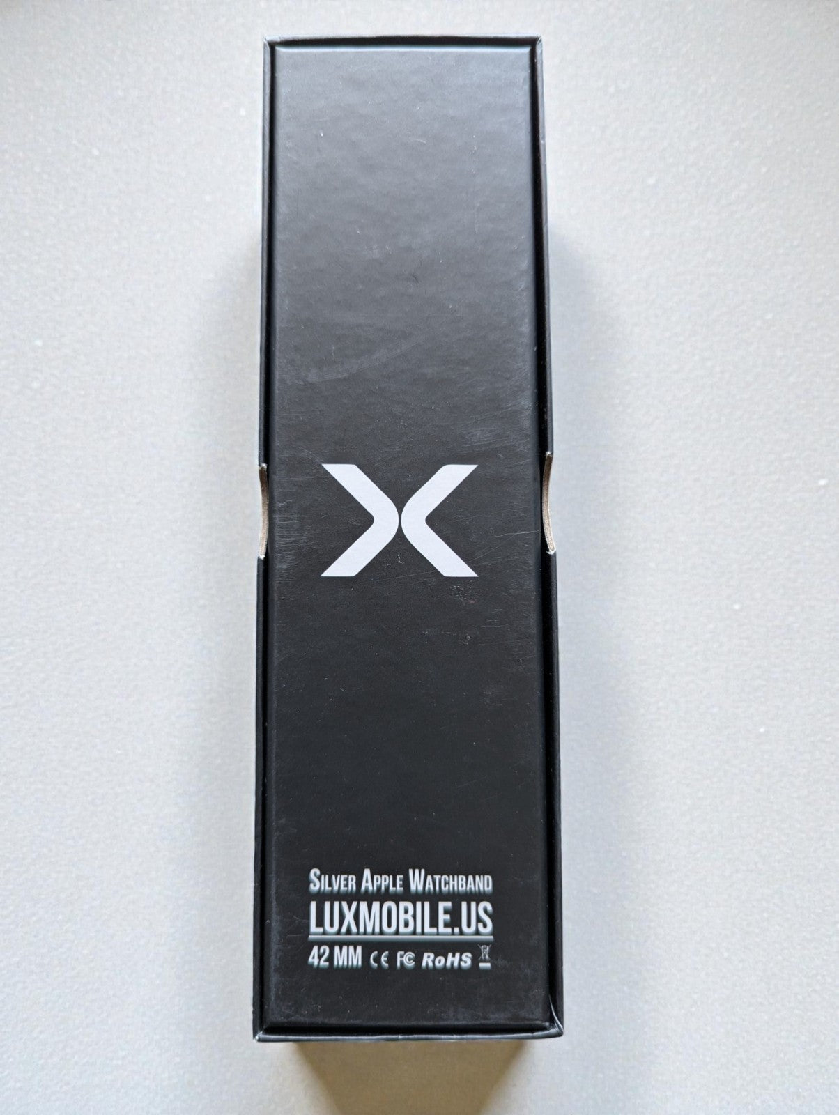 Lux Mobile Silver Apple Watch Band Stainless Steel 42mm-New in Box