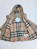 Burberry Kids' Trench Coat, Detatchable Hood, Iconic Nova Check Lining, 18 Month