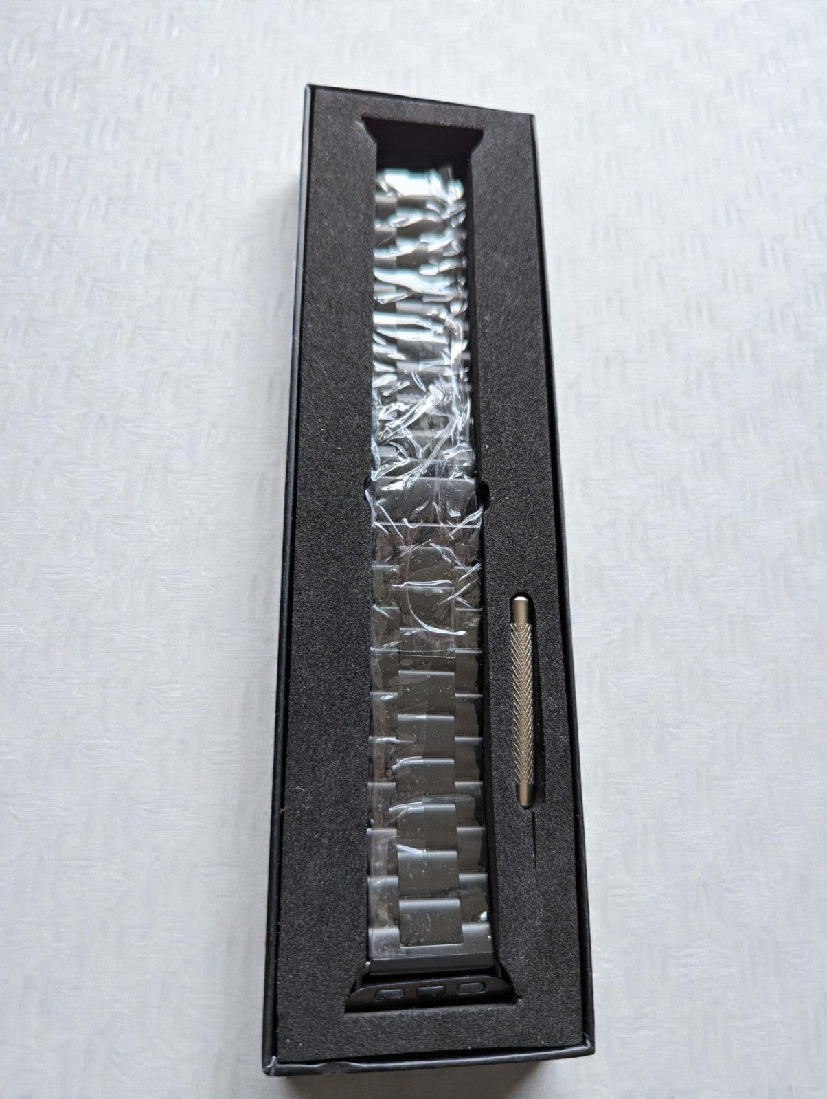 Lux Mobile Black Stainless Steel 38mm Apple Watch Band- New in Box