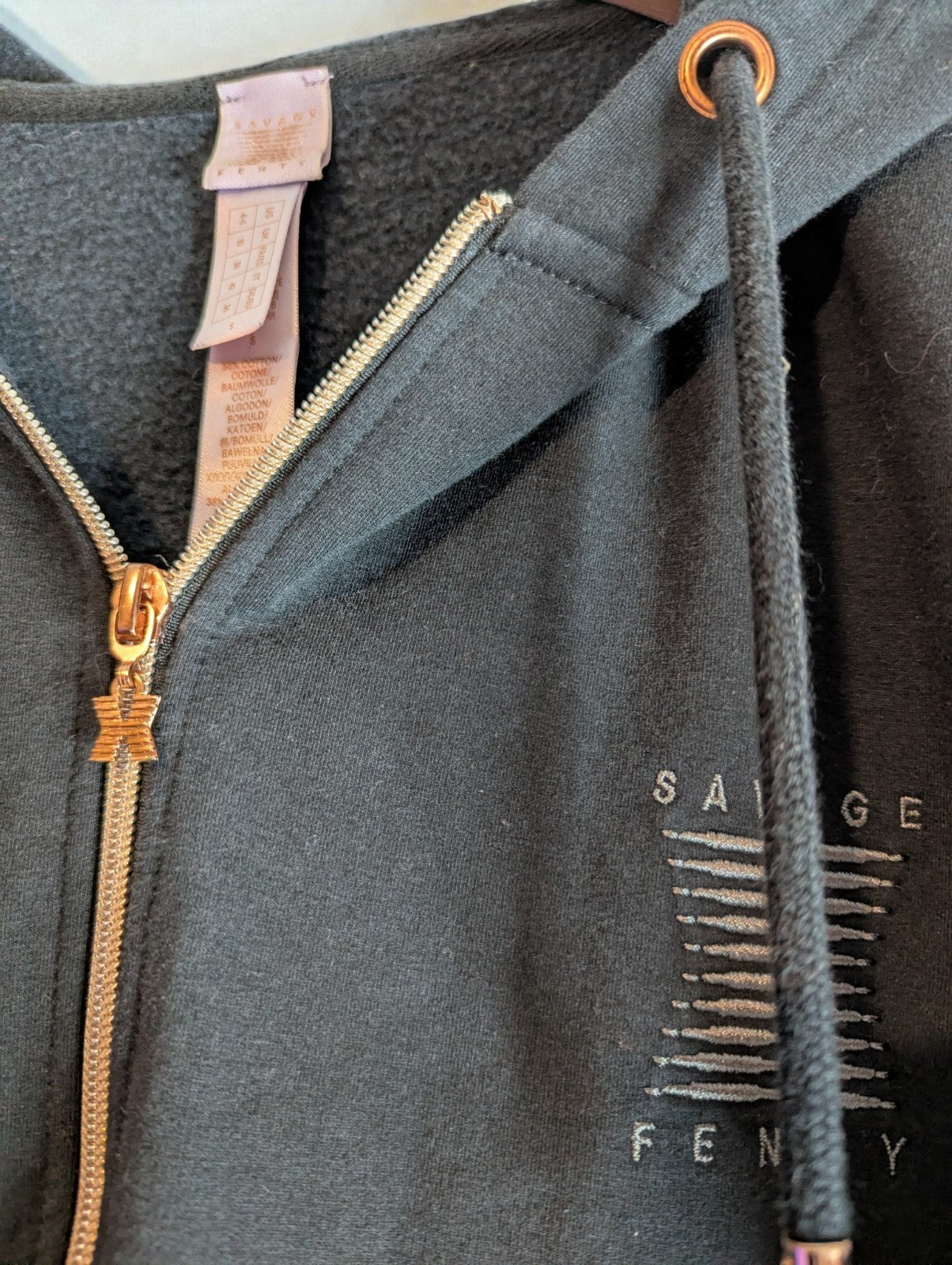 Women's Savage X Fenty Forever Savage Hooded Onepiece, Black, Size S 4-6