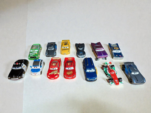 Collection of Disney Pixar Cars Die-Cast Vehicles 1:55 Scale, Lot of 13