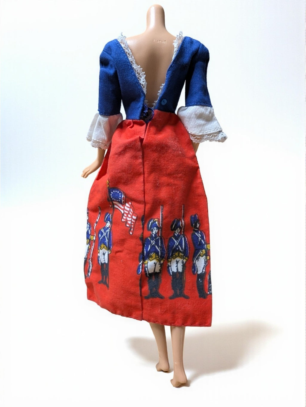 Vintage Barbie Outfit #9158 Red, White & Blue Dress (1976)