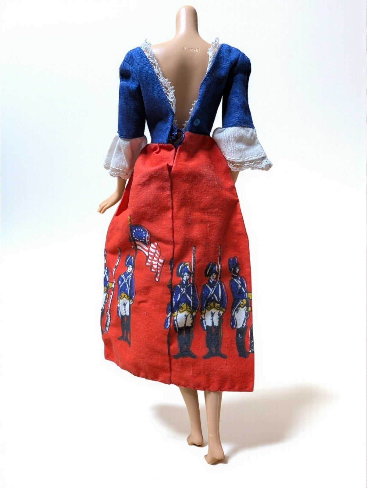 Vintage Barbie Outfit #9158 Red, White & Blue Dress (1976)